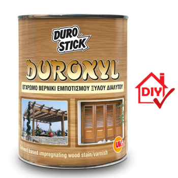 Durostick Duroxyl Πεύκο Έγχρωμο βερνίκι εμποτισμού ξύλου διαλύτου 2.5lt