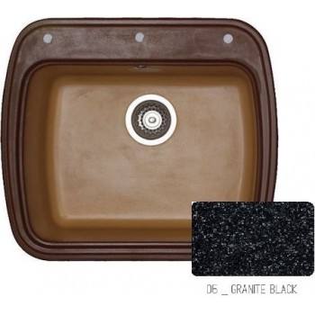 Sanitec Classic 313 Granite Black Νεροχύτης