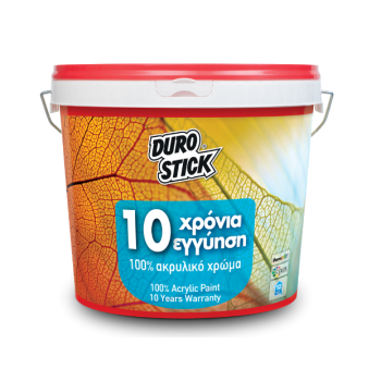 Durostick 100% Ακρυλικό Χρώμα με 10 Χρόνια εγγύηση 3lit - 5kg